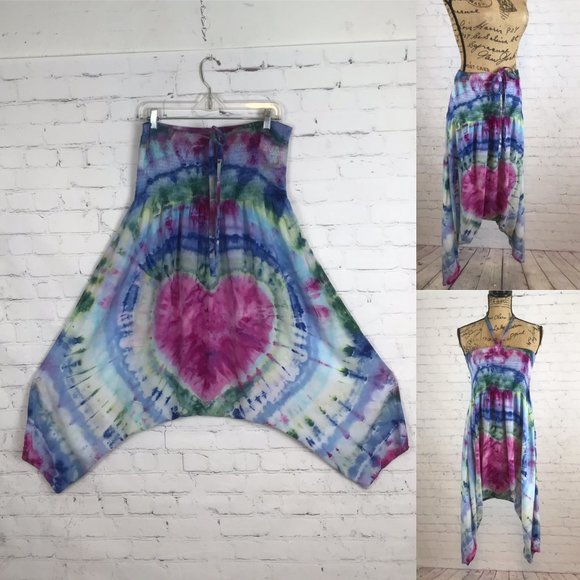 Ice Tie Dyed Harem Jumpsuit/Pants - Picture 1 of 1
